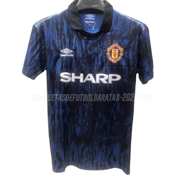 camiseta retro de la 2ª equipación manchester united 1993