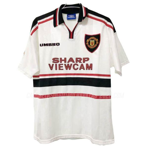 camiseta retro de la 2ª equipación manchester united 1997-1999