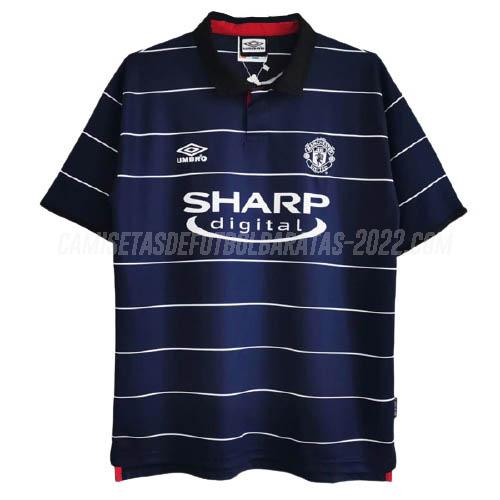 camiseta retro de la 2ª equipación manchester united 1999-2000