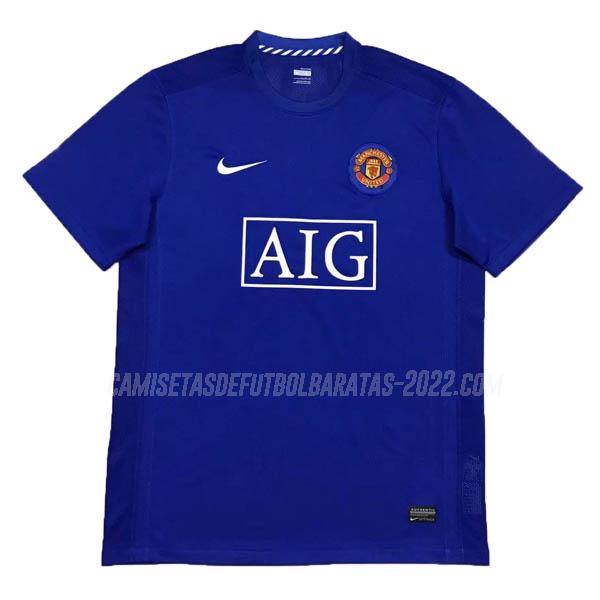 camiseta retro de la 2ª equipación manchester united 2007-2008