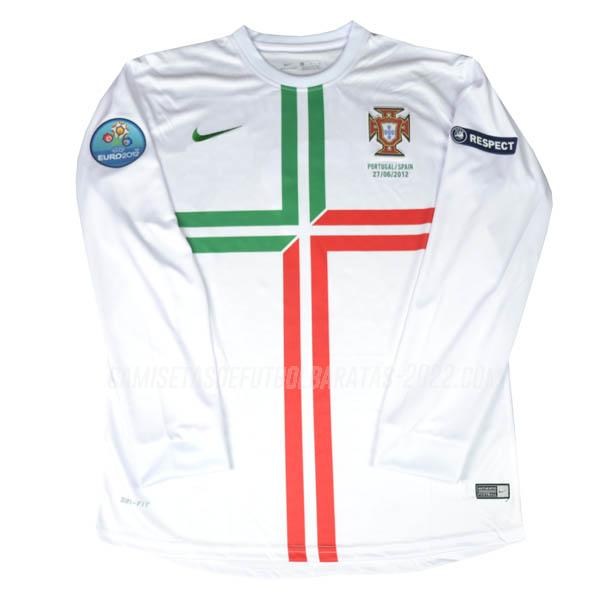 camiseta retro de la 2ª equipación portugal manga larga 2012
