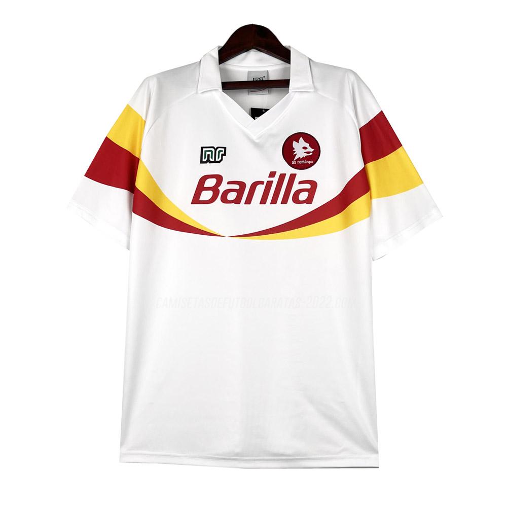 camiseta retro de la 2ª equipación roma 1990-91