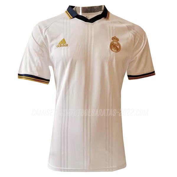 camiseta retro de la real madrid blanco 2019-2020