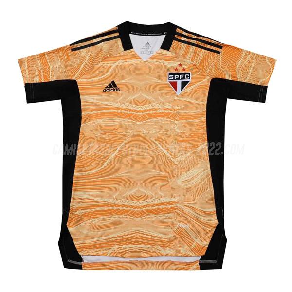camiseta sao paulo portero naranja 2021-22