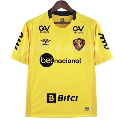 camiseta sport recife todos patrocinadores portero amarillo 2022-23