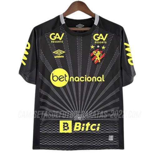 camiseta sport recife todos patrocinadores portero negro 2022-23
