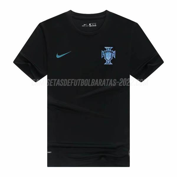 camisetas de la portugal negro 2020-21