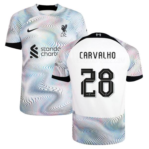 carvalho camiseta 2ª equipación liverpool 2022-23