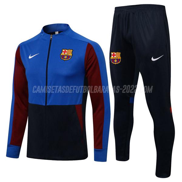 chaqueta barcelona fcb2 azul 2021-22