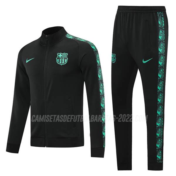 chaqueta barcelona negro-verde 2020-21