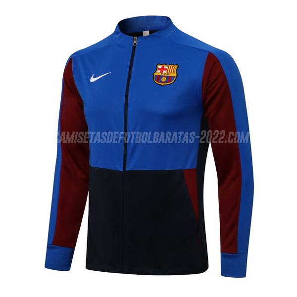 chaqueta barcelona top azul-negro 2021-22