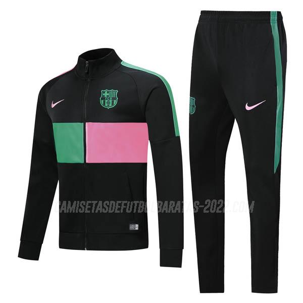 chaqueta barcelona verde rosado 2019-2020
