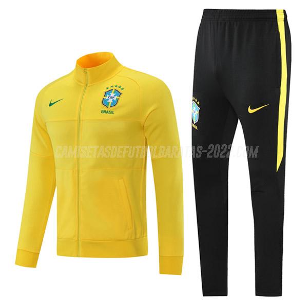 chaqueta brasil 08g57 amarillo 2021-22