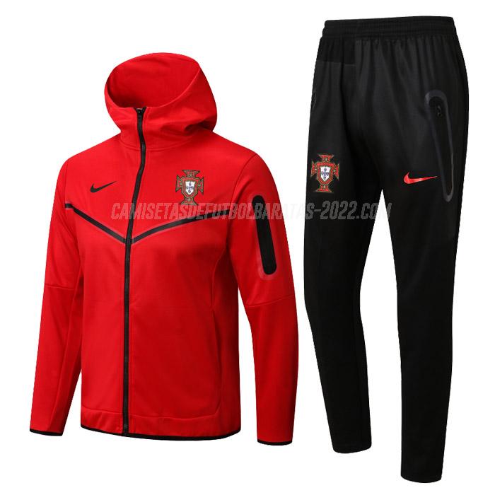 chaqueta con capucha portugal 22125a1 rojo 2022-23