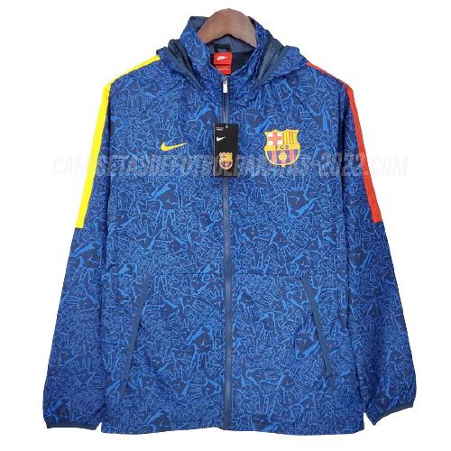 chaqueta de tormenta barcelona azul 2021