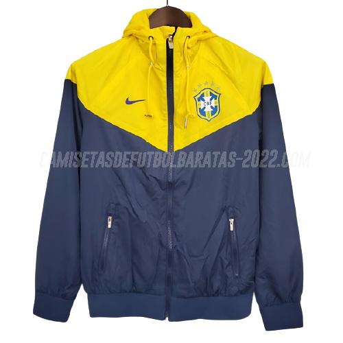 chaqueta de tormenta brasil azul amarillo 2021-22