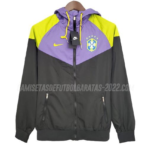 chaqueta de tormenta brasil morado negro 2021-22