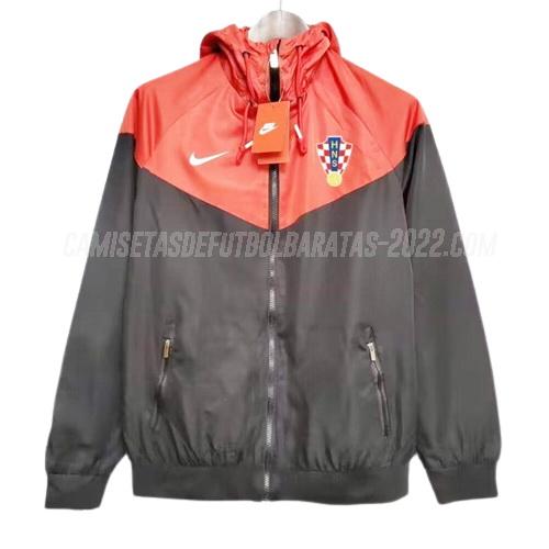 chaqueta de tormenta croacia 22102a1 negro rojo 2022-23