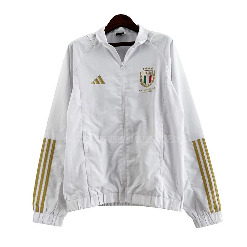 chaqueta de tormenta de la italia 231125a1 blanco 2023-24