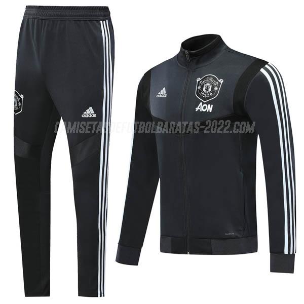 chaqueta manchester united gris oscuro 2019-2020