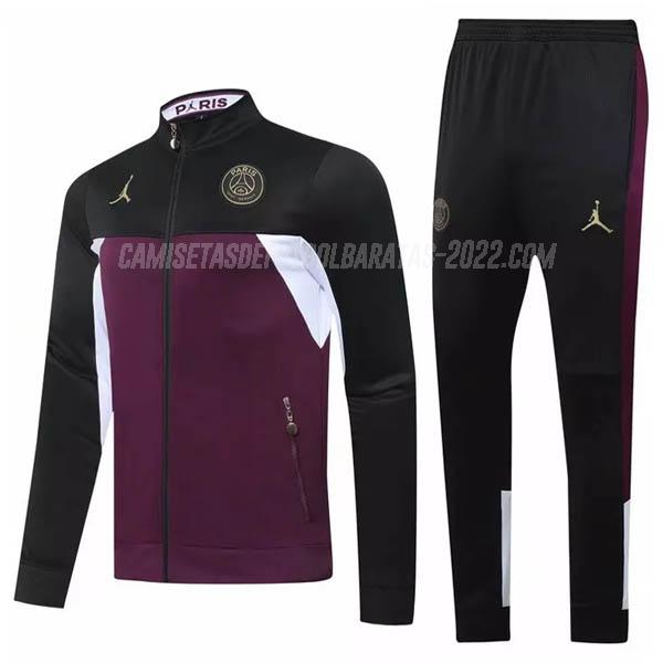 chaqueta paris saint-germain púrpura negro 2020-21