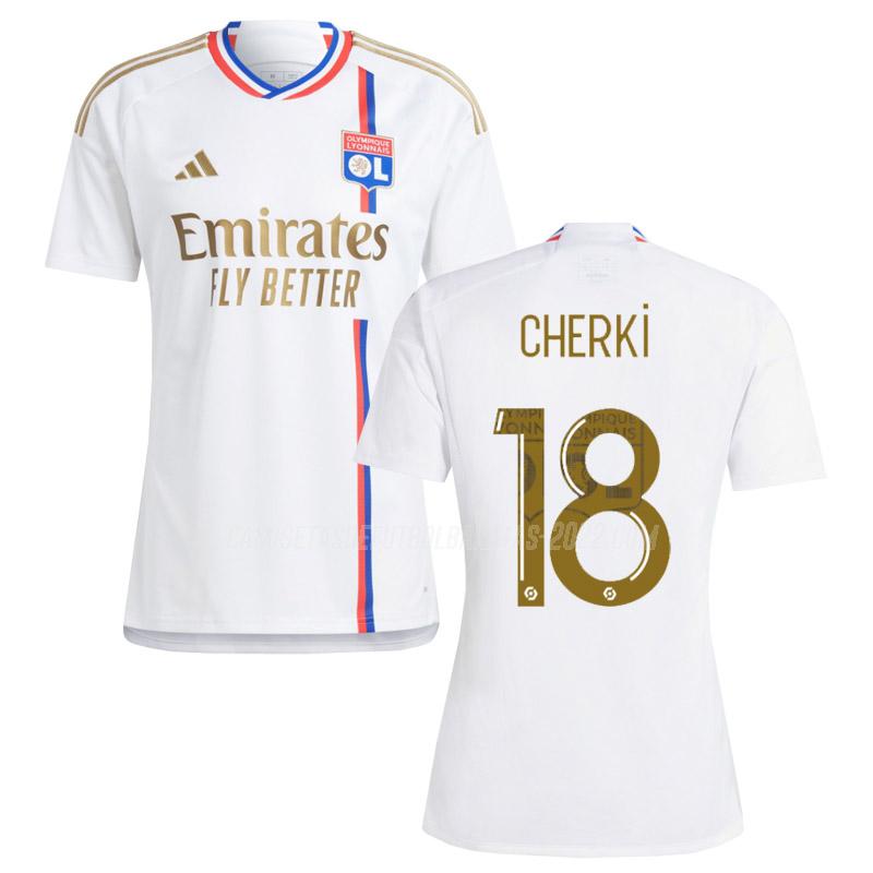 cherki camiseta de la 1ª equipación lyon 2023-24