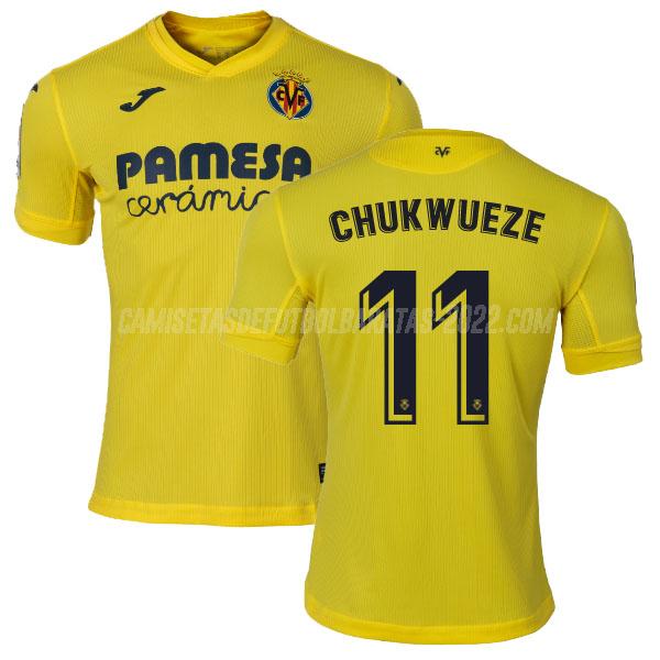 chukwueze camiseta de la 1ª equipación villarreal 2020-21