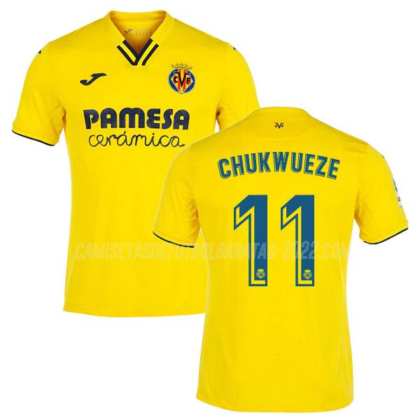 chukwueze camiseta de la 1ª equipación villarreal 2021-22