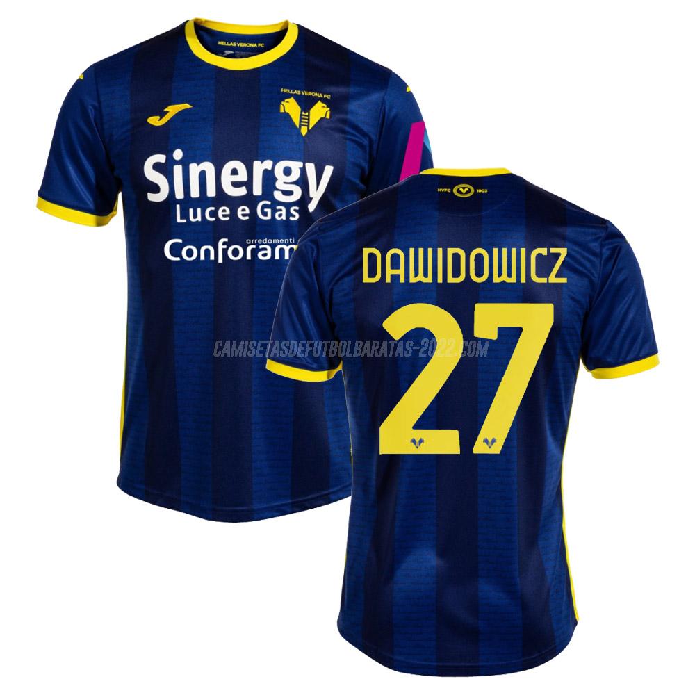 dawidowicz camiseta de la 1ª equipación hellas verona 2023-24