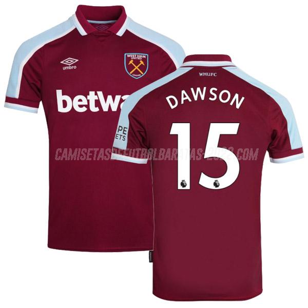 dawson camiseta de la 1ª equipación west ham 2021-22