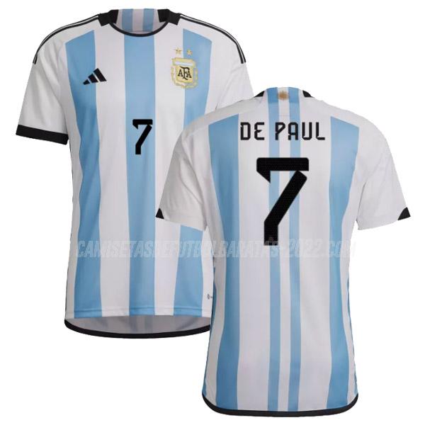 de paul camiseta 1ª equipación argentina 2022