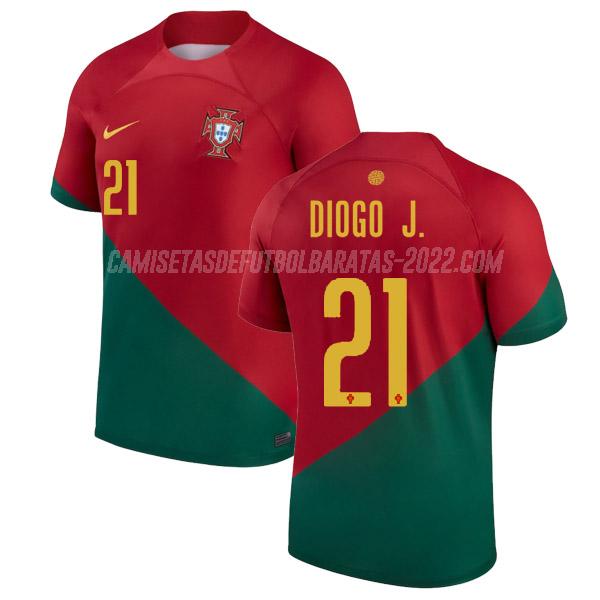 diogo jota camiseta 1ª equipación portugal copa mundial 2022