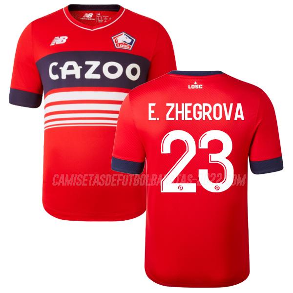 e. zhegrova camiseta 1ª equipación lille 2022-23