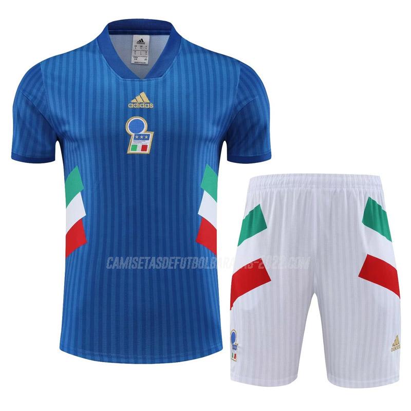 equipaciones de la italia icon azul 2023
