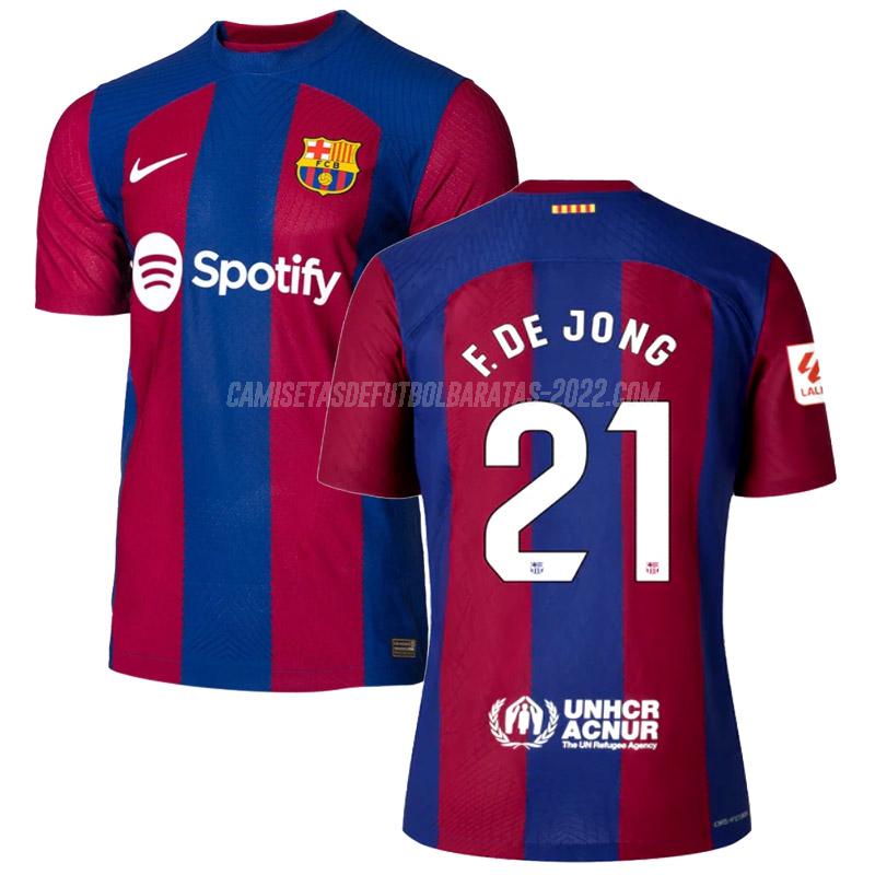f. de jong camiseta de la 1ª equipación barcelona edición de jugador 2023-24