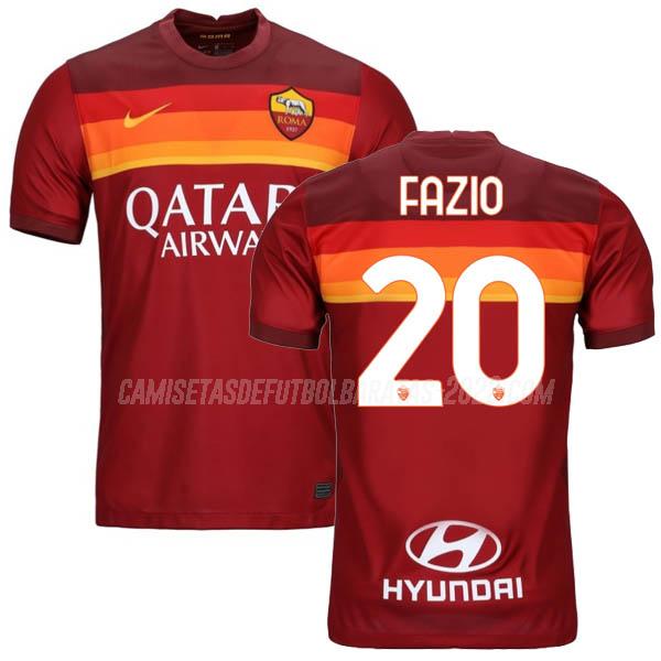 fazio camiseta de la 1ª equipación roma 2020-21