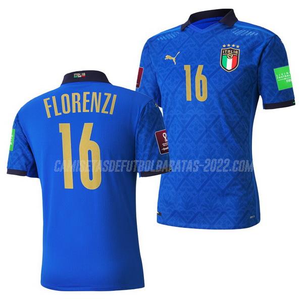 florenzi camiseta de la 1ª equipación italia 2021-22