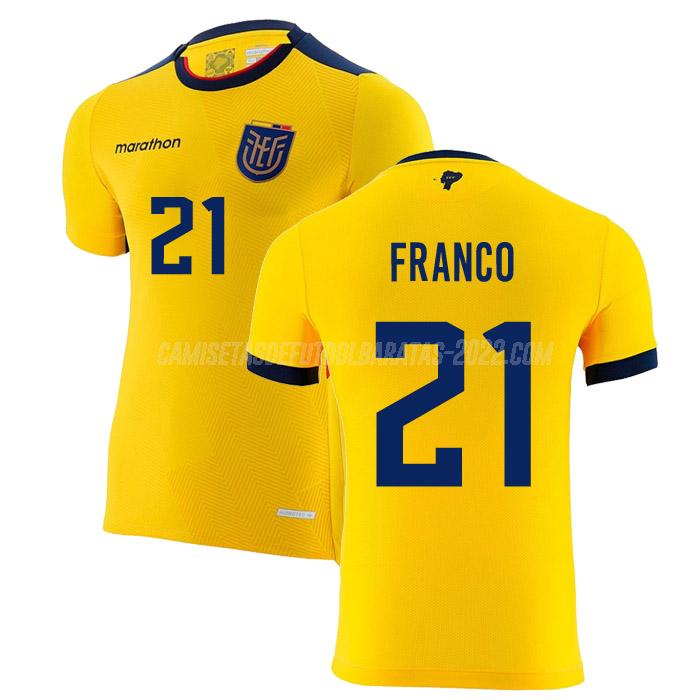 franco camiseta 1ª equipación ecuador copa mundial 2022