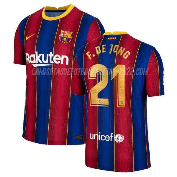 frenkie de jong camiseta de la 1ª equipación fc barcelona 2020-21