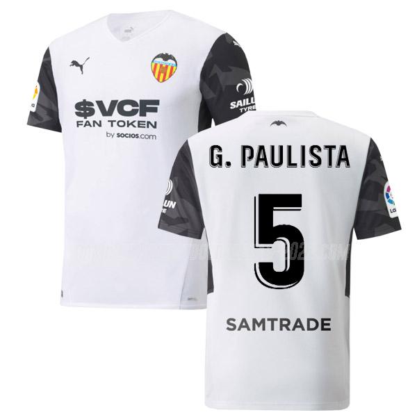g.paulista camiseta de la 1ª equipación valencia 2021-22