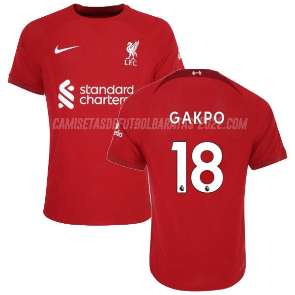 gakpo camiseta de la 1ª equipación liverpool 2022-23