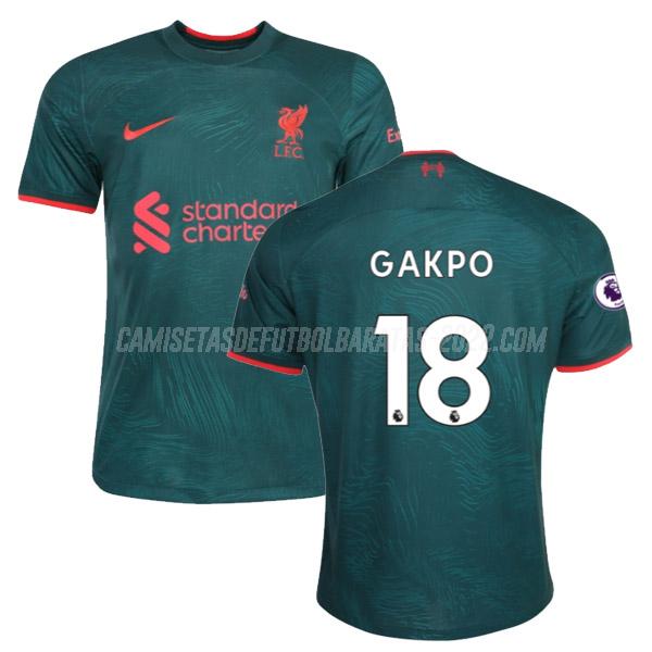 gakpo camiseta de la 3ª equipación liverpool 2022-23