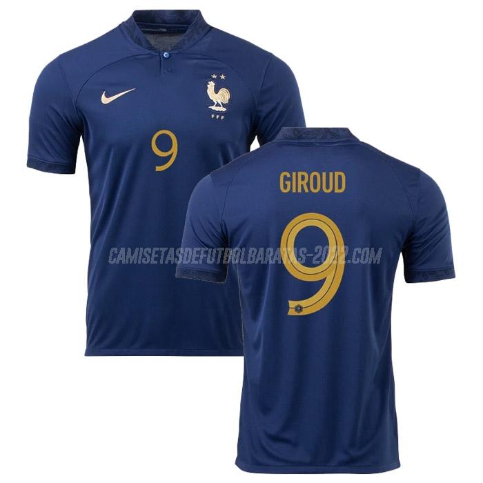 giroud camiseta 1ª equipación francia copa mundial 2022