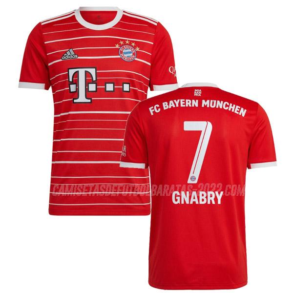 gnabry camiseta de la 1ª equipación bayern munich 2022-23