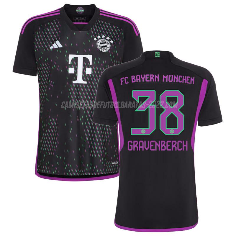 gravenberch camiseta de la 2ª equipación bayern munich 2023-24