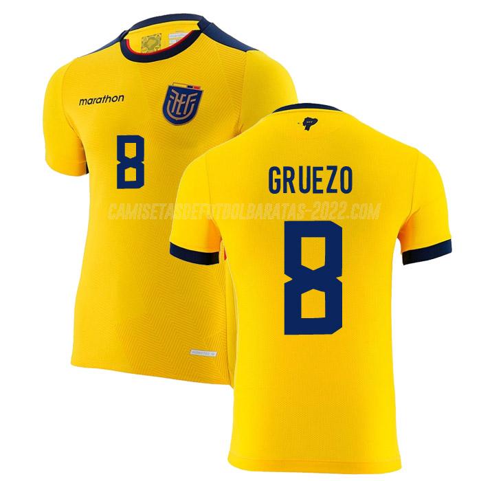 gruezo camiseta 1ª equipación ecuador copa mundial 2022
