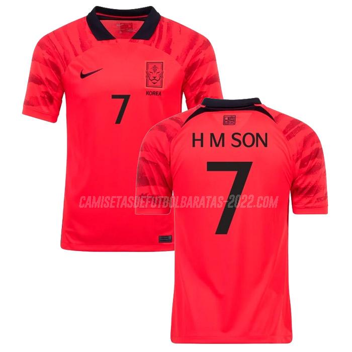h m son camiseta 1ª equipación corea del sur copa mundial 2022