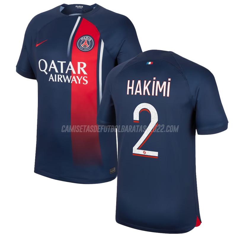 hakimi camiseta de la 1ª equipación paris saint-germain 2023-24