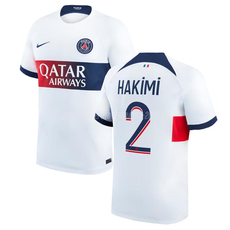 hakimi camiseta de la 2ª equipación paris saint-germain 2023-24
