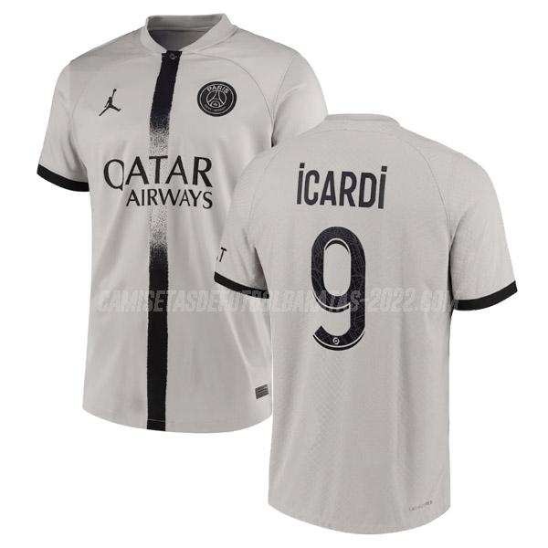 icardi camiseta 2ª equipación paris saint-germain 2022-23